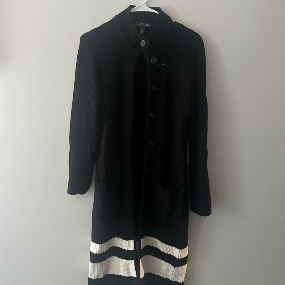 Polo by Ralph Lauren Black and White Women's Coat